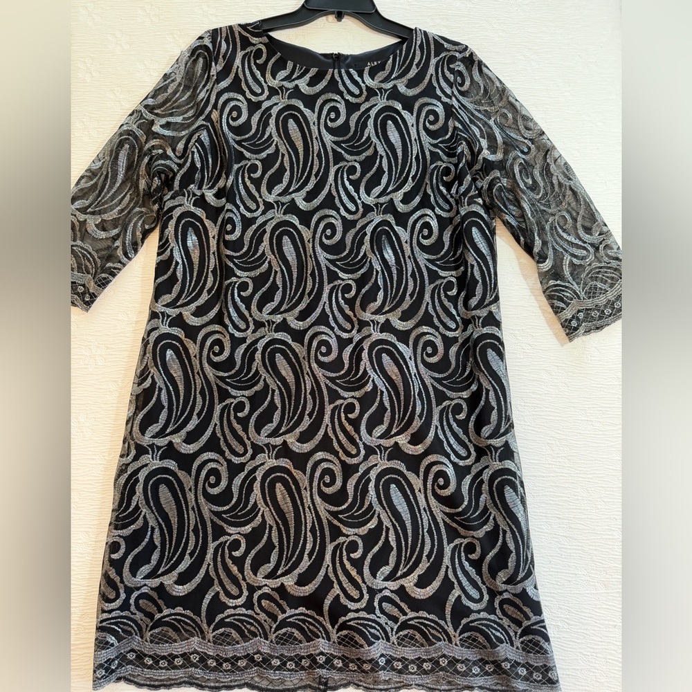 Alex Marie Cocktail Dress black silver size 16 - Picture 5 of 11